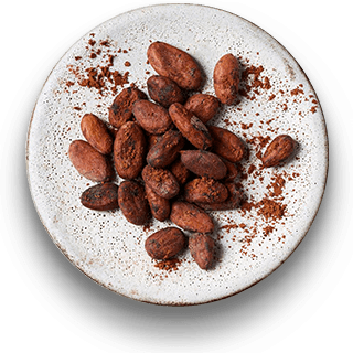 Plate filled with  roasted almonds